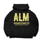 SANKAKU DESIGN STOREのAsian Lives Matter。 黄 Big Hoodie