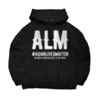 SANKAKU DESIGN STOREのAsian Lives Matter。 白 Big Hoodie