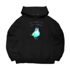 NIKORASU GOのユーモアメッセージデザイン「幸せはどっちですか？」 Big Hoodie