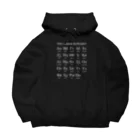 gemgemshopのギリシャ文字一覧 (白字) Big Hoodie