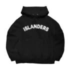 FUNNY JOKESのISLANDERS-アイランダース- 白ロゴ Big Hoodie