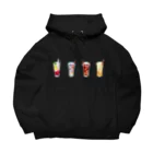 志瓜のSUZURIの4杯のグラスドリンク Big Hoodie