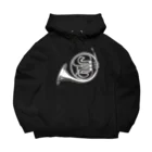 音楽雑貨でぶねこのホルン Big Hoodie