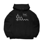 st_drop_laboratoryのTHC〈大麻〉の化学構造式 ビッグシルエットパーカー