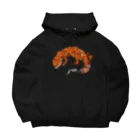 よしだのおえかきのレオパシルエット　Designed by rize Big Hoodie