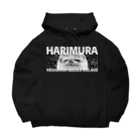 ハリネズミ針村のHARIMURA（白） ビッグシルエットパーカー