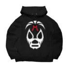 DRIPPEDのMIL MASCARAS MASK-ミル・マスカラスマスク 白ロゴ Big Hoodie