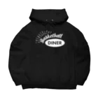 Basketball DinerのBasketball Diner ロゴ白 Big Hoodie