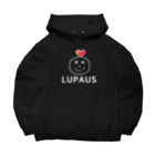 LUPAUSのLUPAUS WHITE LOGO 루즈핏 후디