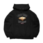 メシテロタイプ（飯テロTシャツブランド）のハムエッグ（アレンジトースト ビンテージ風） Big Hoodie