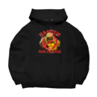 メシテロタイプ（飯テロTシャツブランド）の禁・ハンバーガーと揚げ物の欲張りセット Big Hoodie