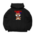 オリジナルデザインTシャツ　SMOKIN'のちんちん柴犬 ビッグシルエットパーカー