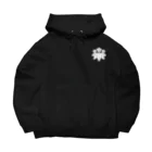 戦国神社 -戦国グッズ専門店-の源頼朝/征夷大将軍/笹竜胆/ホワイト Big Hoodie