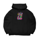 KIKI DOURAKUのドット招き猫 Big Hoodie