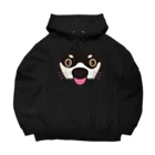 まみおデザインの黒シバくん Big Hoodie