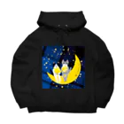 mapechiのハチワレはっちとキジトラつよし、星に願いを Big Hoodie