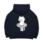 KAWAGOE GRAPHICSのプールが苦手な猫 Big Hoodie