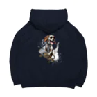 -BRIGHTS-のスケボー犬のおでかけ！skateboarding dog Big Hoodie