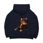 ネコネコ笑店 -Cat Goods Store-の忍法ねこ丸No5 Big Hoodie