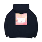 ミズノ リエ　グッズのミズノリエ「あごのせ寝」 Big Hoodie