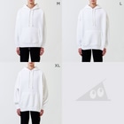 SUIMINグッズのお店の【中】ミルクアイスをまじめに運ぶねこ Big Hoodie :model wear (male)