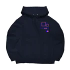 シンプルのシンプルデザイン青×ピンク Big Hoodie