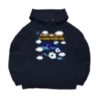 キッズモード某の空くじら Big Hoodie