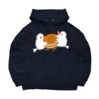 Lily bird（リリーバード）のどら焼きと文鳥ず Big Hoodie