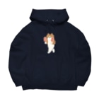 SUIMINグッズのお店の【中】いちごアイスをあざとく運ぶねこ Big Hoodie