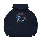 エダマメトイチ雑貨店のI love blue birds 1 小 Big Hoodie