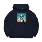 wanco_timeのおしゃれしてみました。（ボストンテリア） Big Hoodie