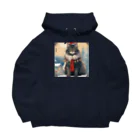 ruiruirの猫　冬　クリスマス Big Hoodie