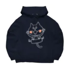 猫沢商店の猫のボン太グッズ（白線） Big Hoodie