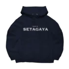 せたが屋さんの世田谷グッズ　ホワイトlive in setagaya ロゴ Big Hoodie