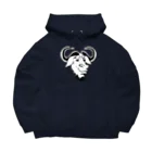 パサパサのサナギのGNU の頭 Big Hoodie