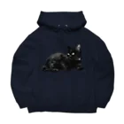 tomidoronの黒ネッコ Big Hoodie