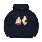 こっくり商店の狐とお花 Big Hoodie