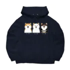 wankorosobaのしばしばしば(文字白) Big Hoodie