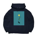 rilybiiのpaint tulip Art *greenblue Big Hoodie