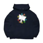 LalaHangeulのエゾモモンガさんドーン！(ハングル) Big Hoodie