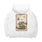 kitaooji shop SUZURI店のTraveling butterfly Big Hoodie