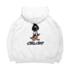 Lumiere du soleilのchill camp dog ビッグシルエットパーカー