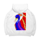 greetenの不死鳥アート  幻想世界 Big Hoodie