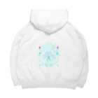 ちゃすみんwith Dragon&Angelのツイン龍Dragon light blue Big Hoodie