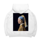 世界美術商店の真珠の耳飾りの少女 / Girl with a Pearl Earring ビッグシルエットパーカー