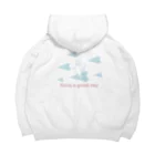 soraの紙飛行機に乗った猫のさぶろう Big Hoodie