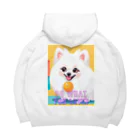 Pom-Dog'sの清楚系白ポメ　ポメ子 Big Hoodie