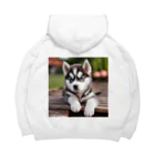 Kybeleのシベリアンハスキーの子犬のグッズ Big Hoodie