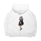 infinexus_dsgnのちびキャラ少女（Silver hair） Big Hoodie