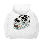 MakotOの猫と鯉（水墨画風） Big Hoodie